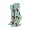 SockSmith Ladies Nothing But A Hound Dog Mint Heather Socks WNC878-HMT