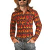 Rock & Roll Denim Men's Bull Skull Aztec Print Black Snap Shirt B2S3338 -Western Cowboy Equipment B2S3338