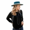 Cruel® Ladies Western Black Long Sleeve Knit Shirt CTK7366002 1 Cruel® Ladies Western Black Long Sleeve Knit Shirt CTK7366002 -Western Cowboy Equipment CTK7366002