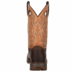 Durango® Men's Western 11" Brown & Tan Saddle Square Toe Boots DB4442 -Western Cowboy Equipment DB4442d