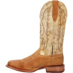 Durango Men's Stockman 13" Square Toe Brown Western Boots DDB0411 -Western Cowboy Equipment DDB0411 instep profile