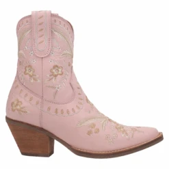 Dingo® Ladies Primrose Floral Embroidery Pink Western Boots DI748-PK -Western Cowboy Equipment DI748 PKb