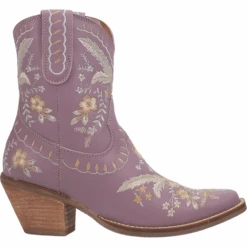 Dingo® Ladies Primrose Floral Print Lavender Western Bootie DI748-PU4 -Western Cowboy Equipment DI748 PU4 1