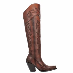 Dan Post® Ladies Seductress Distressed Brown Snip Toe Boots DP3285 -Western Cowboy Equipment DP3285b