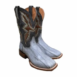 Dan Post® Men's Exotic Slyther Denim Watersnake Square Toe Boots DP4100 -Western Cowboy Equipment DP4100B