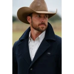 Miller Ranch By Cinch Men's Navy Wool Ranch Jacket DWJ2008003 -Western Cowboy Equipment DWJ2008003 3
