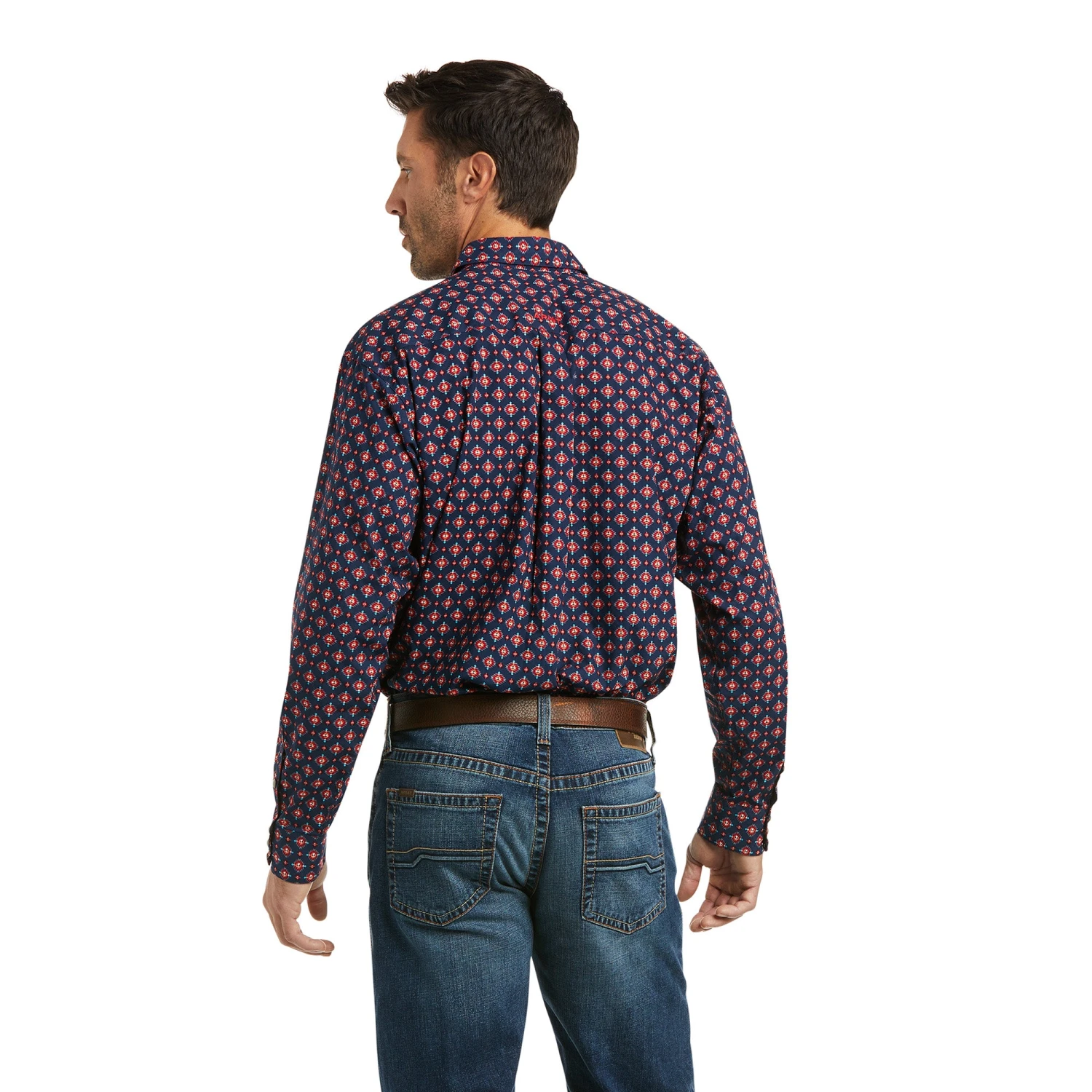 Ariat® Men's Piero Classic Long Sleeve Navy Snap Shirt 10037044 4 Ariat® Men's Piero Classic Long Sleeve Navy Snap Shirt 10037044 - Image 2