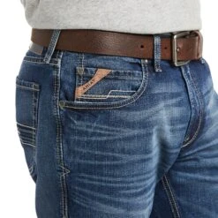 Ariat® Men's M4 Clovis Stretch 3D Stackable Straight Leg Jeans 10037968 -Western Cowboy Equipment F21 MNS WEST 10037968 detail02