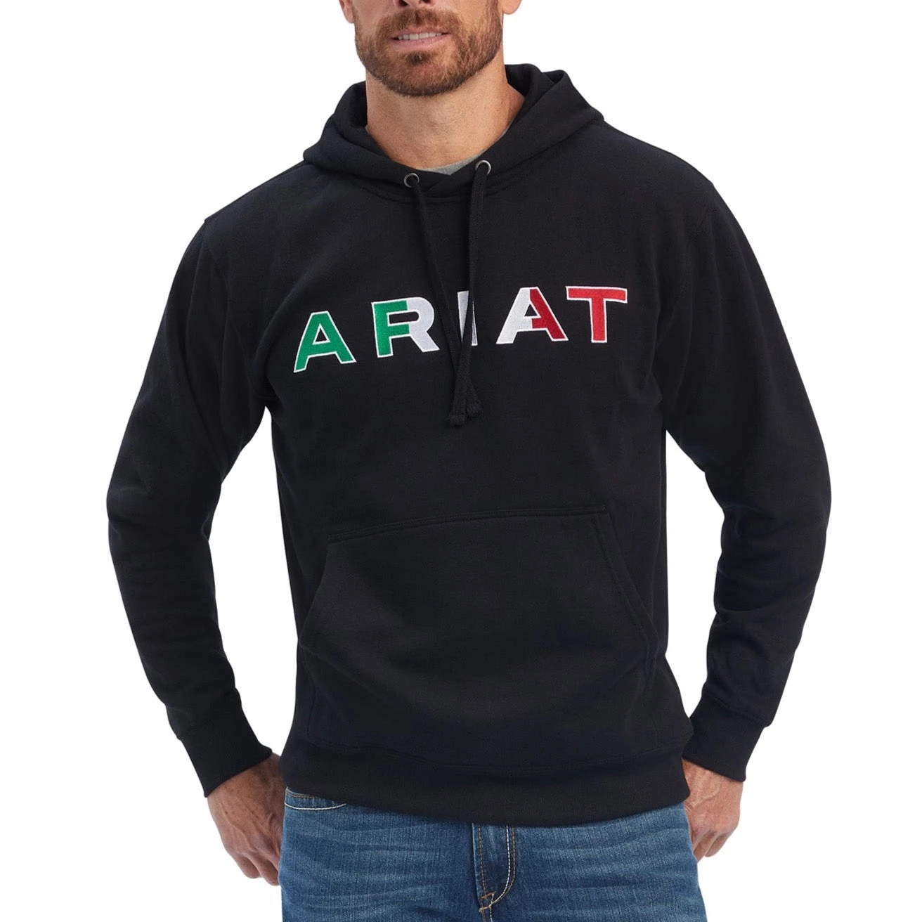 Ariat® Men's Mexican Black Hoodie 10038962 3 Ariat® Men's Mexican Black Hoodie 10038962