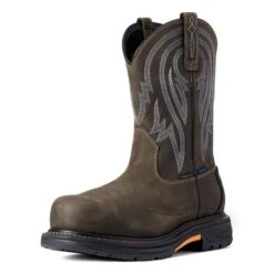 Ariat Men's Workhog XT Tumbleweed H2O Dark Brown Boot 10035911 11 Ariat Men's Workhog XT Tumbleweed H2O Dark Brown Boot 10035911 -Western Cowboy Equipment F21 MNS WORK 10035911 3 4 front
