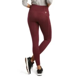 Ariat Ladies Tek Windsor Wine Embossed Compression Tights 10037440 -Western Cowboy Equipment F21 WMS WEST 10037440 back