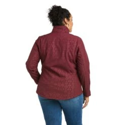 Ariat Ladies REAL Windsor Wine Embossed Concealed Carry Jacket 10037450 -Western Cowboy Equipment F21 WMS WEST 10037450 back plus