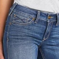 Ariat® Ladies Catalina REAL Perfect Rise Straight Leg Jeans 10037952 10 Ariat® Ladies Catalina REAL Perfect Rise Straight Leg Jeans 10037952 -Western Cowboy Equipment F21 WMS WEST 10037952 detail03