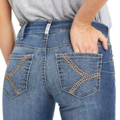 Ariat® Ladies Catalina REAL Perfect Rise Straight Leg Jeans 10037952 9 Ariat® Ladies Catalina REAL Perfect Rise Straight Leg Jeans 10037952 -Western Cowboy Equipment F21 WMS WEST 10037952 detail04