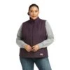 Ariat® Women's Rebar Stretch Plum Perfect Softshell Vest 10037625 -Western Cowboy Equipment F21 WMS WORK 10037625 front plus 1
