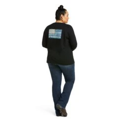 Ariat Women's Rebar CottonStrong™ Black Flag T-Shirt10037703 -Western Cowboy Equipment F21 WMS WORK 10037703 back plus f57f3fc7 6449 43d1 b5e3 52fb9b60a3ed
