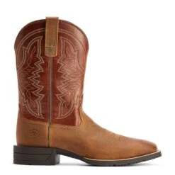 Ariat® Men's Hybrid Ranchwork Sorrel Crunch Western Boots 10042394 -Western Cowboy Equipment F22 MNS WEST 10042394 side