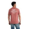 Ariat® Men's Work Eagle Short Sleeve Red Clay T-Shirt 10042644 1 Ariat® Men's Work Eagle Short Sleeve Red Clay T-Shirt 10042644 -Western Cowboy Equipment F22 MNS WEST 10042644 back top 1