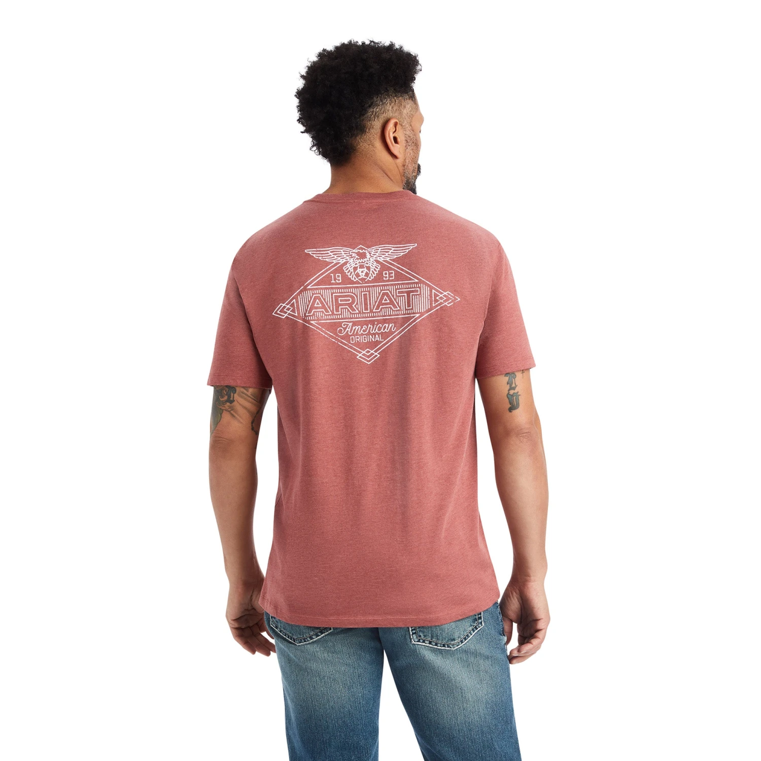 Ariat® Men's Work Eagle Short Sleeve Red Clay T-Shirt 10042644 3 Ariat® Men's Work Eagle Short Sleeve Red Clay T-Shirt 10042644
