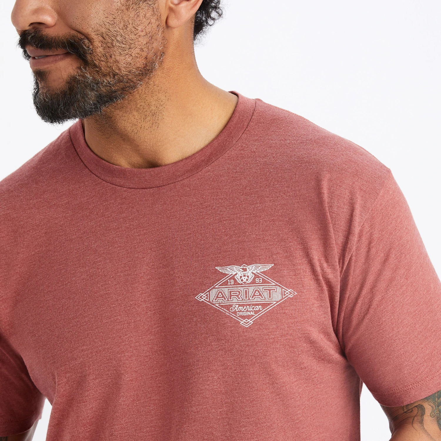 Ariat® Men's Work Eagle Short Sleeve Red Clay T-Shirt 10042644 5 Ariat® Men's Work Eagle Short Sleeve Red Clay T-Shirt 10042644 - Image 3