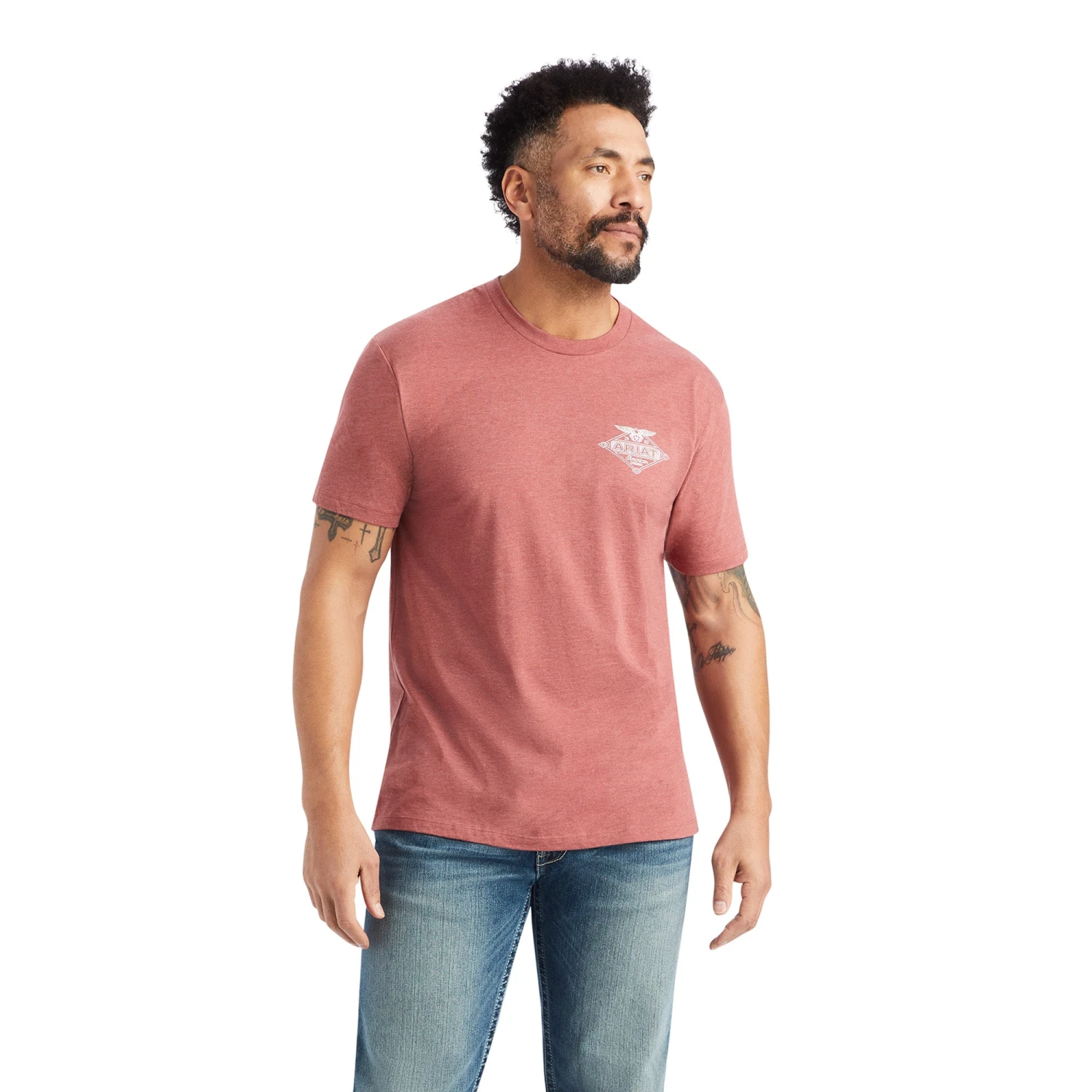Ariat® Men's Work Eagle Short Sleeve Red Clay T-Shirt 10042644 4 Ariat® Men's Work Eagle Short Sleeve Red Clay T-Shirt 10042644 - Image 2