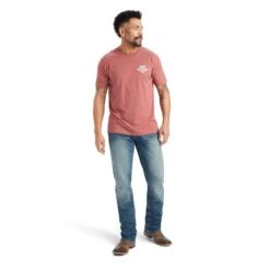 Ariat® Men's Work Eagle Short Sleeve Red Clay T-Shirt 10042644 9 Ariat® Men's Work Eagle Short Sleeve Red Clay T-Shirt 10042644 -Western Cowboy Equipment F22 MNS WEST 10042644 full