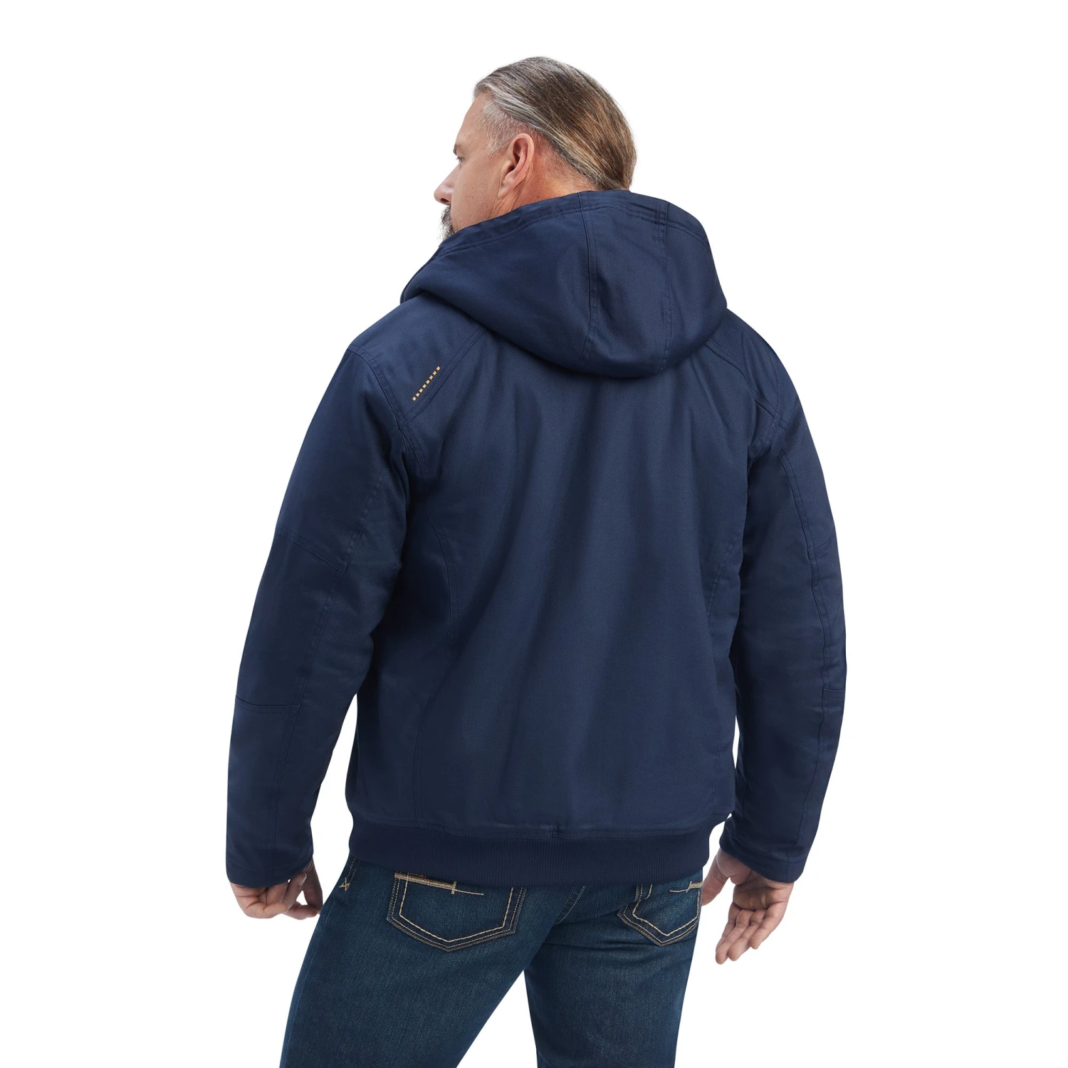 Ariat® Men's Rebar Dura-Canvas Full Zip Navy Jacket 10041539 4 Ariat® Men's Rebar Dura-Canvas Full Zip Navy Jacket 10041539 - Image 2