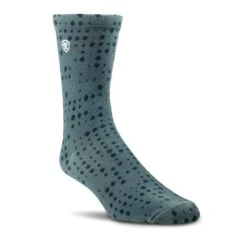 Ariat® Unisex 3-Pack Charm Four Leaf Clover Doodle Crew Socks 10041365 -Western Cowboy Equipment F22 UNI ENGL 10041365 detail02