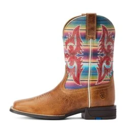 Ariat® Youth Girl's Lonestar Tan & Old Muted Serape Boots 10042595 -Western Cowboy Equipment F22 YTH WEST 10042595 side