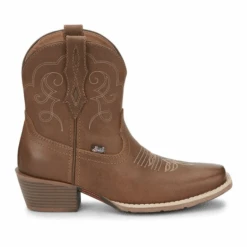 Justin® Ladies Chellie Tan Leather Western Square Toe Booties GY9510 11 Justin® Ladies Chellie Tan Leather Western Square Toe Booties GY9510 -Western Cowboy Equipment GY9510 1