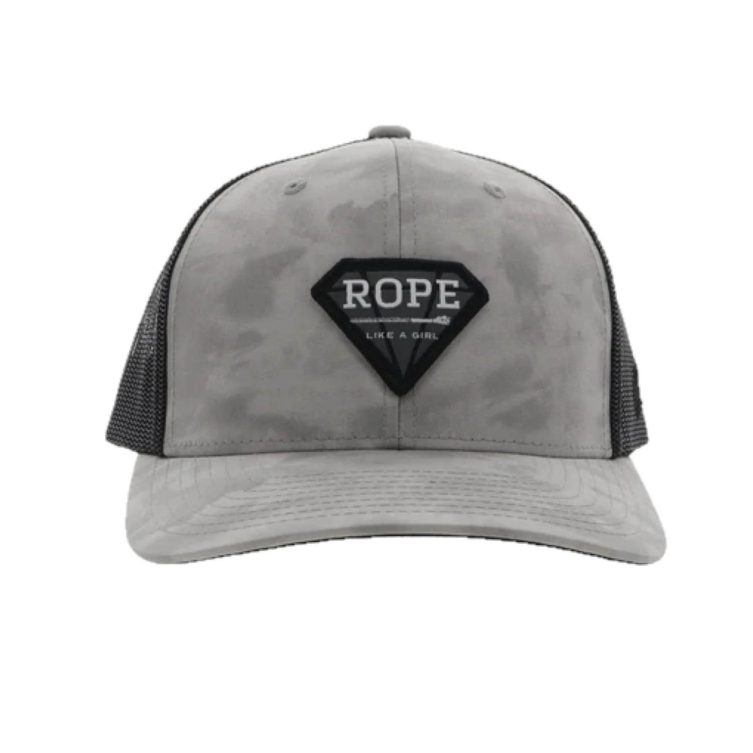 Hooey® Ladies Rope Like A Girl Grey & Black Snapback Hat 2249T-GYBK 5 Hooey® Ladies Rope Like A Girl Grey & Black Snapback Hat 2249T-GYBK - Image 3