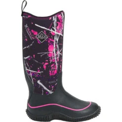 Muck Boot Company Muck Ladies Hale Black & Muddy Girl Camo Waterproof Boots HAW-MSMG -Western Cowboy Equipment HAWMSMG 8 EXTRALARGE