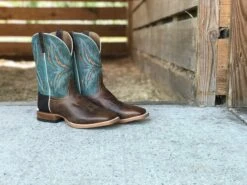 Ariat® Men's Arena Rebound Dusted Wheat & Heritage Blue Boots 10021679 -Western Cowboy Equipment IMG 2502