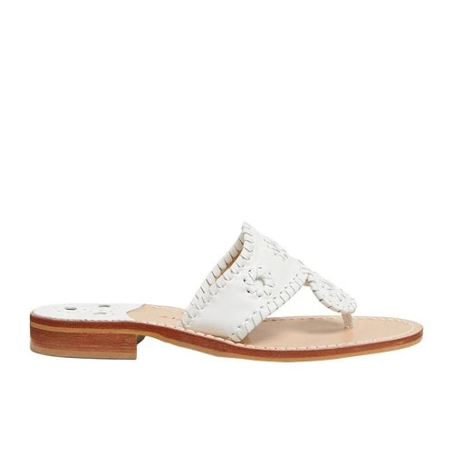 Jack Roger Ladies Slip On White Sandals 1219SN0001100-WHT 5 Jack Roger Ladies Slip On White Sandals 1219SN0001100-WHT - Image 3