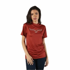 Kimes Ranch® Ladies Outlier Tech Rust Short Sleeve T-Shirt OUTT-RST