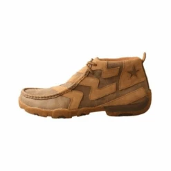 Twisted X® Men's Bomber Brown Lace Up Chukka Driving Moc MDM0089 -Western Cowboy Equipment MDM0089 3