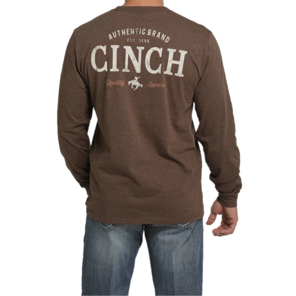 Cinch® Men's Brown Graphic Logo Long Sleeve T-Shirt MTT1721003 4 Cinch® Men's Brown Graphic Logo Long Sleeve T-Shirt MTT1721003 - Image 2