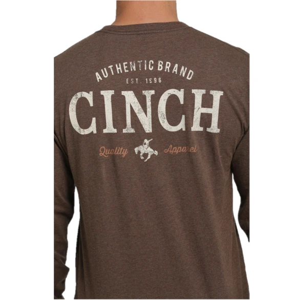 Cinch® Men's Brown Graphic Logo Long Sleeve T-Shirt MTT1721003 5 Cinch® Men's Brown Graphic Logo Long Sleeve T-Shirt MTT1721003 - Image 3