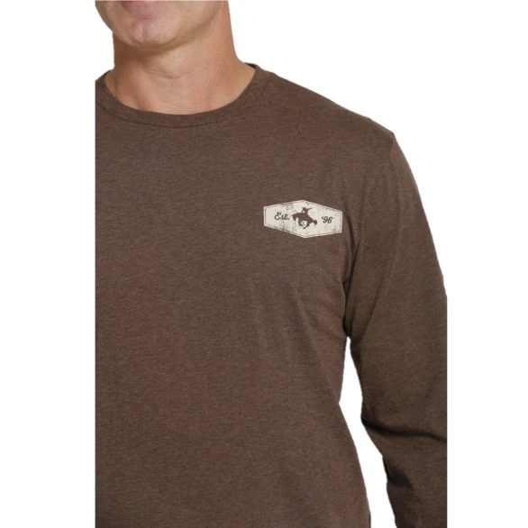 Cinch® Men's Brown Graphic Logo Long Sleeve T-Shirt MTT1721003 6 Cinch® Men's Brown Graphic Logo Long Sleeve T-Shirt MTT1721003 - Image 4
