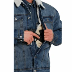 Cinch® Men's Denim Concealed Carry Trucker Jacket MWJ1074006 -Western Cowboy Equipment MWJ1074006 3 1