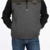 Cinch Men's Concealed Carry Wooly Charcoal Grey Vest MWV1543002 -Western Cowboy Equipment MWV1543002