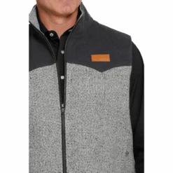Cinch® Men's Grey Blanket Lined Poly-Wool Vest MWV1579001 -Western Cowboy Equipment MWV1579001 3