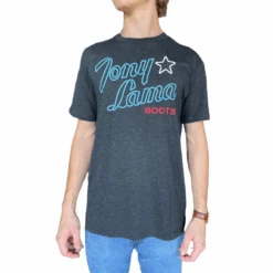 Tony Lama Men's Neon Sign Black Short Sleeve T-Shirt TL-G3186