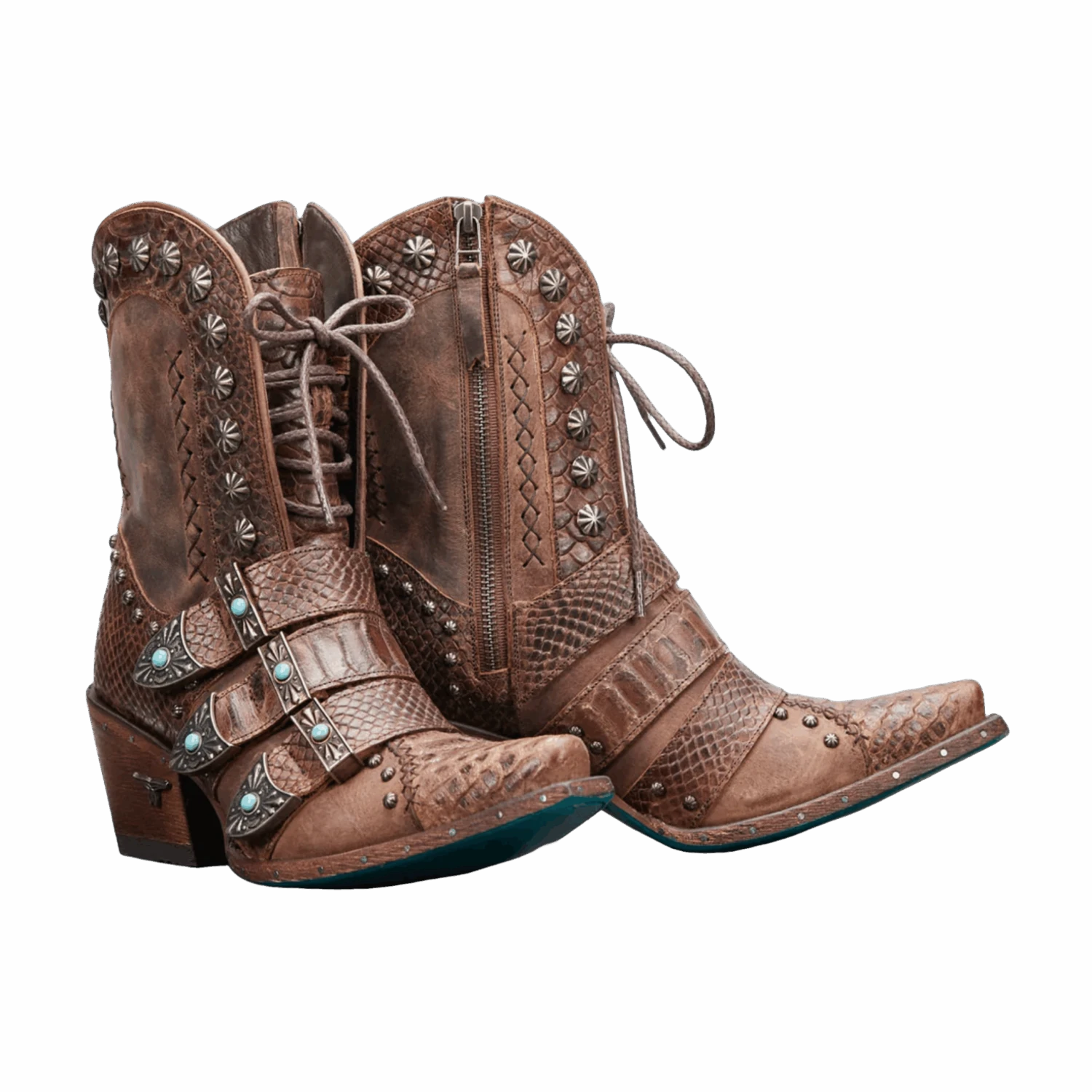 Lane Boots® Ladies Showdown Brownbelly BrownBooties LB0489B 3 Lane Boots® Ladies Showdown Brownbelly BrownBooties LB0489B