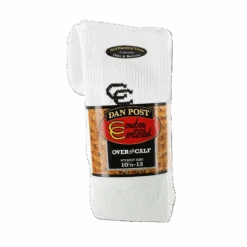 Dan Post® Men's Cowboy Certified Over The Calf White Socks DPCBC10