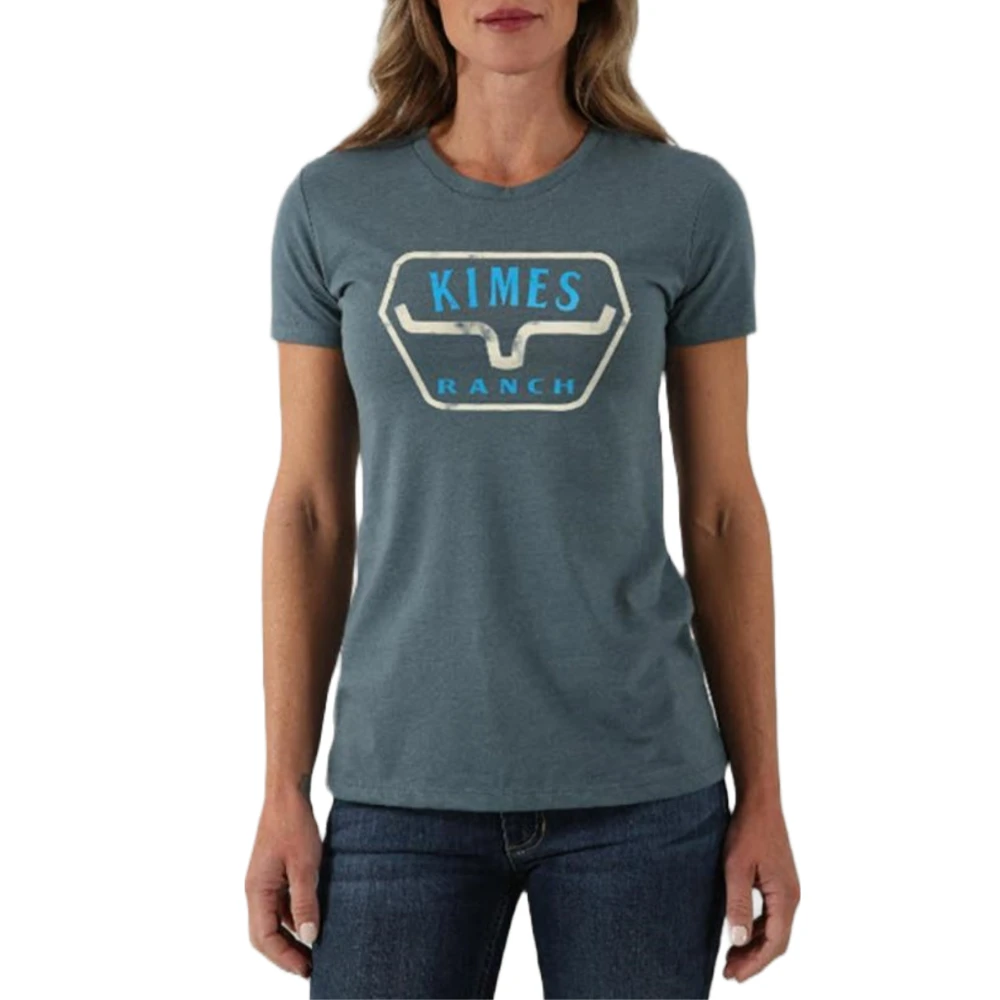 Kimes Ranch® Ladies Distance Indigo T-Shirt DIST-IND 3 Kimes Ranch® Ladies Distance Indigo T-Shirt DIST-IND