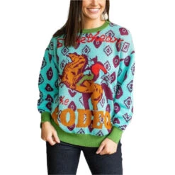 L&B Ladies Sweetheart Rodeo Grey Sweater Shirt JC011-GRY