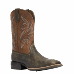 Ariat Men's Sport Knockout Distressed Brown Western Boots 10033982