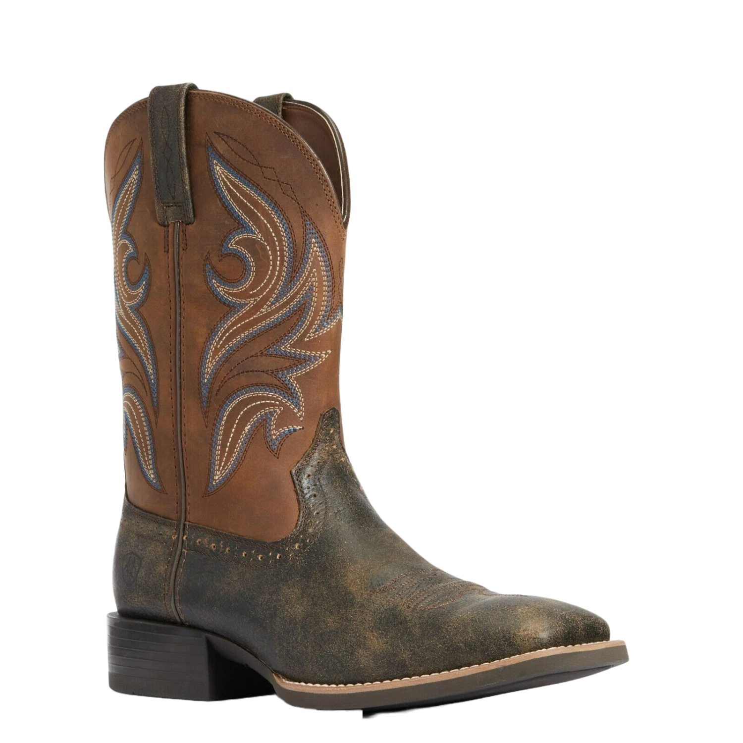 Ariat Men's Sport Knockout Distressed Brown Western Boots 10033982 3 Ariat Men's Sport Knockout Distressed Brown Western Boots 10033982