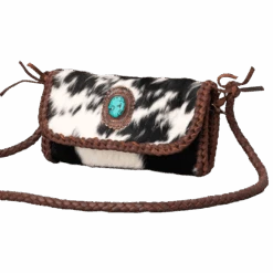 American Darling® Braided Leather Cowhide Purse ADBGM267D
